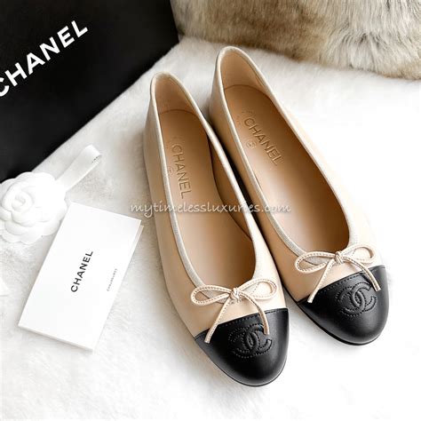 chanel ballet flats price in france|Chanel ballet flats beige.